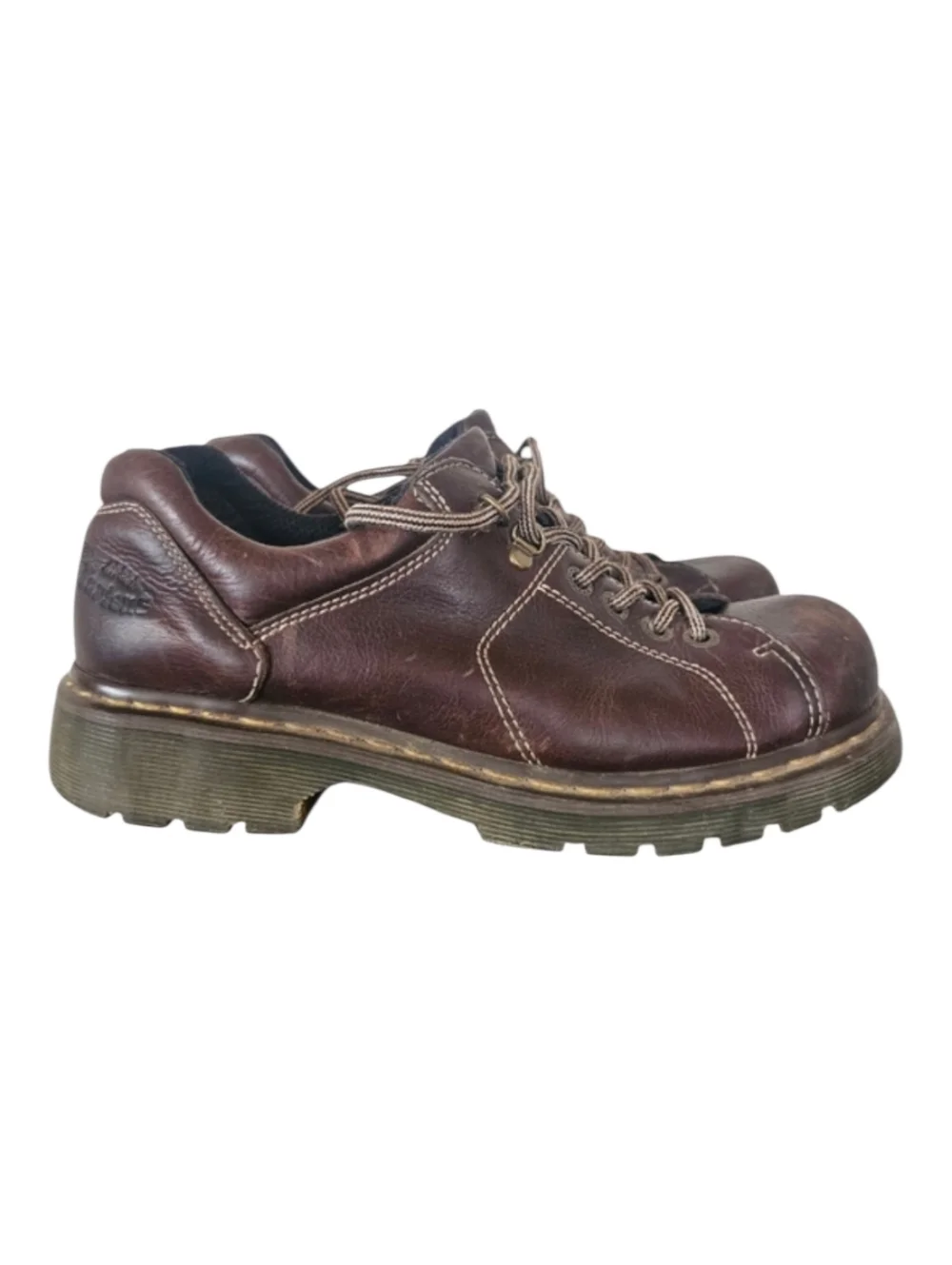 Dr. Martens VTG Dark Brown Leather‎ Oxfords Grunge Rock Workwear Shoes Sz 11
